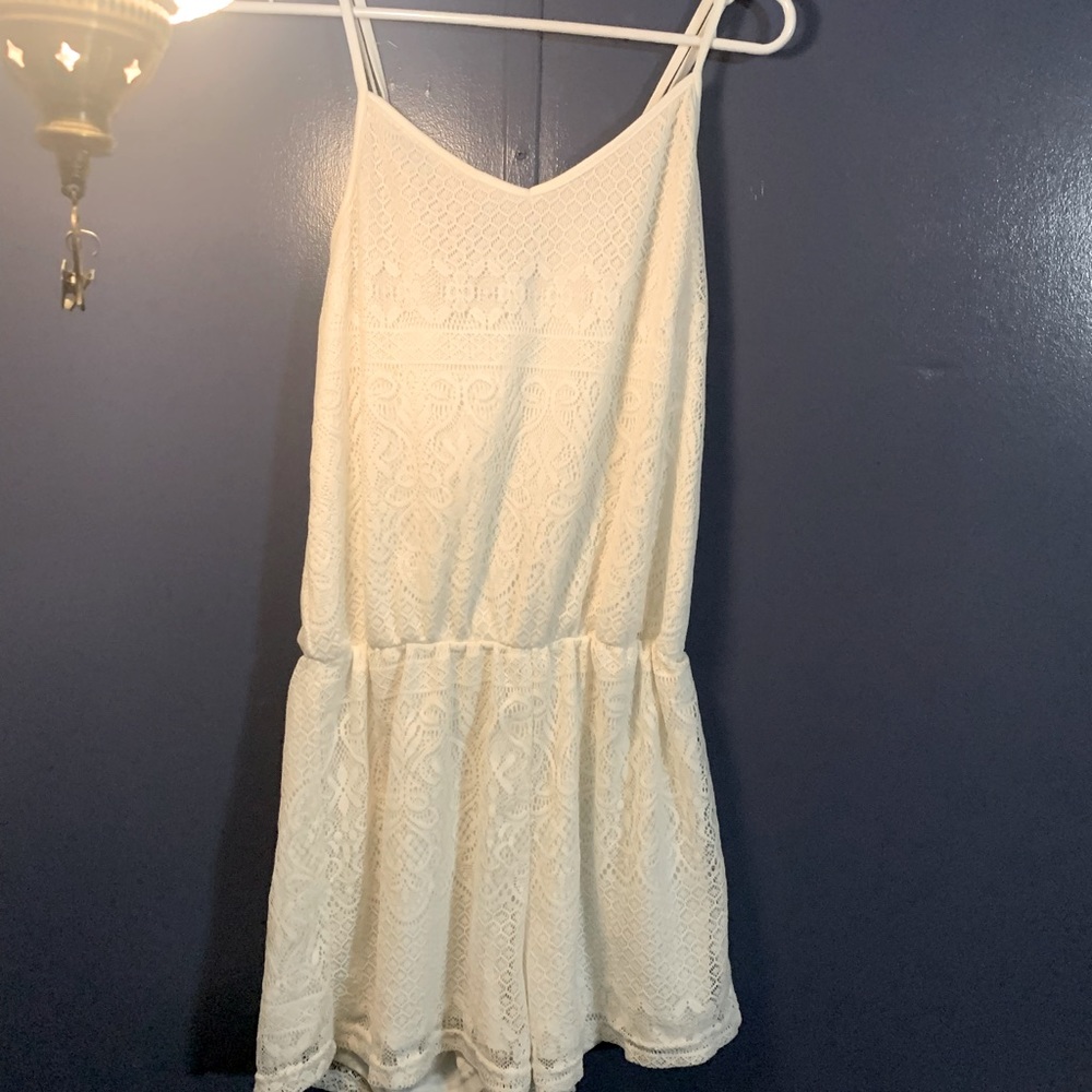 White Lace Romper